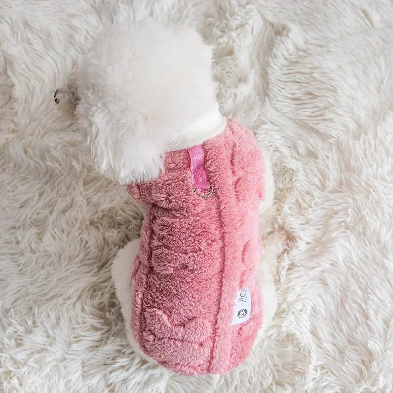 Cozy Fleece Dog Sweater Warmth