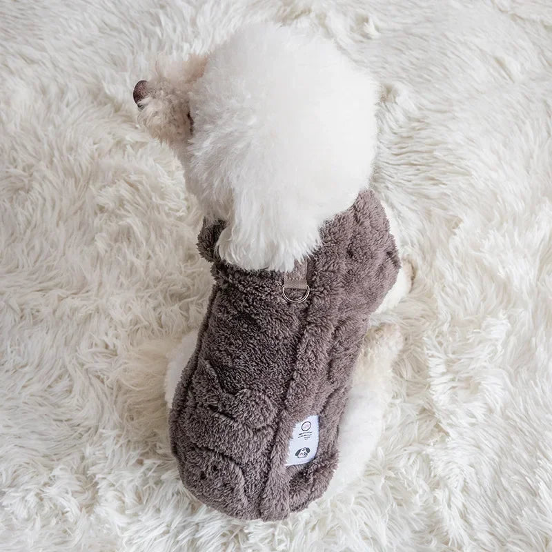 Cozy Fleece Dog Sweater Warmth