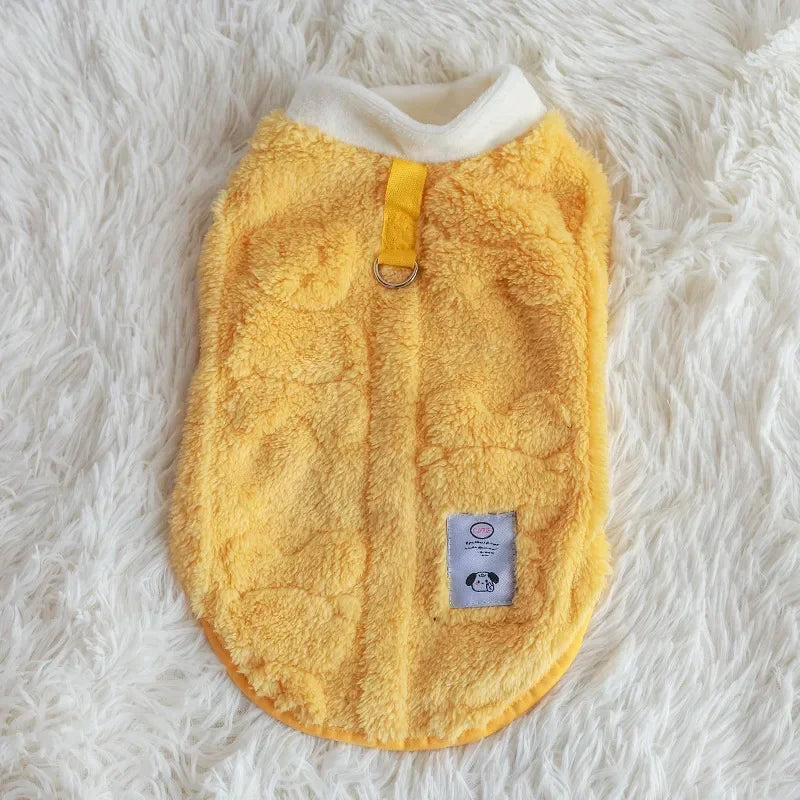 Cozy Fleece Dog Sweater Warmth