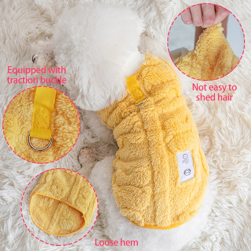 Cozy Fleece Dog Sweater Warmth