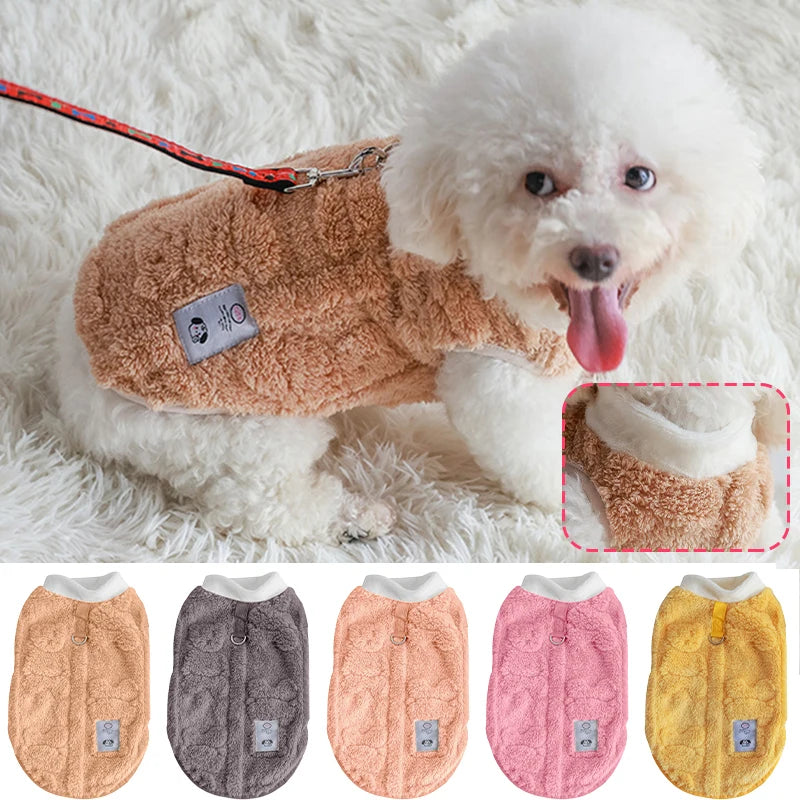 Cozy Fleece Dog Sweater Warmth