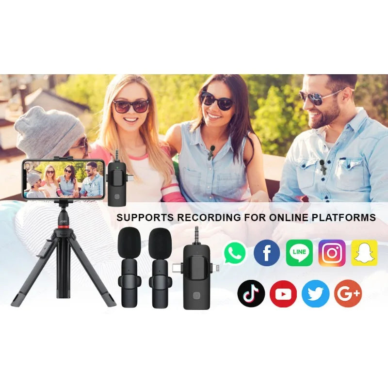 Pro Wireless Lavalier Mic for Phones