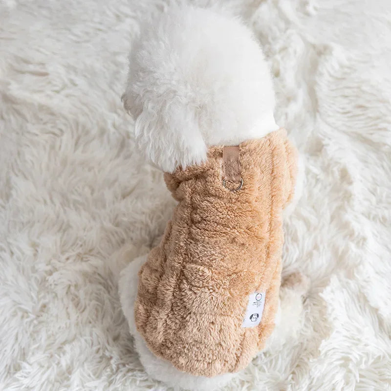 Cozy Fleece Dog Sweater Warmth