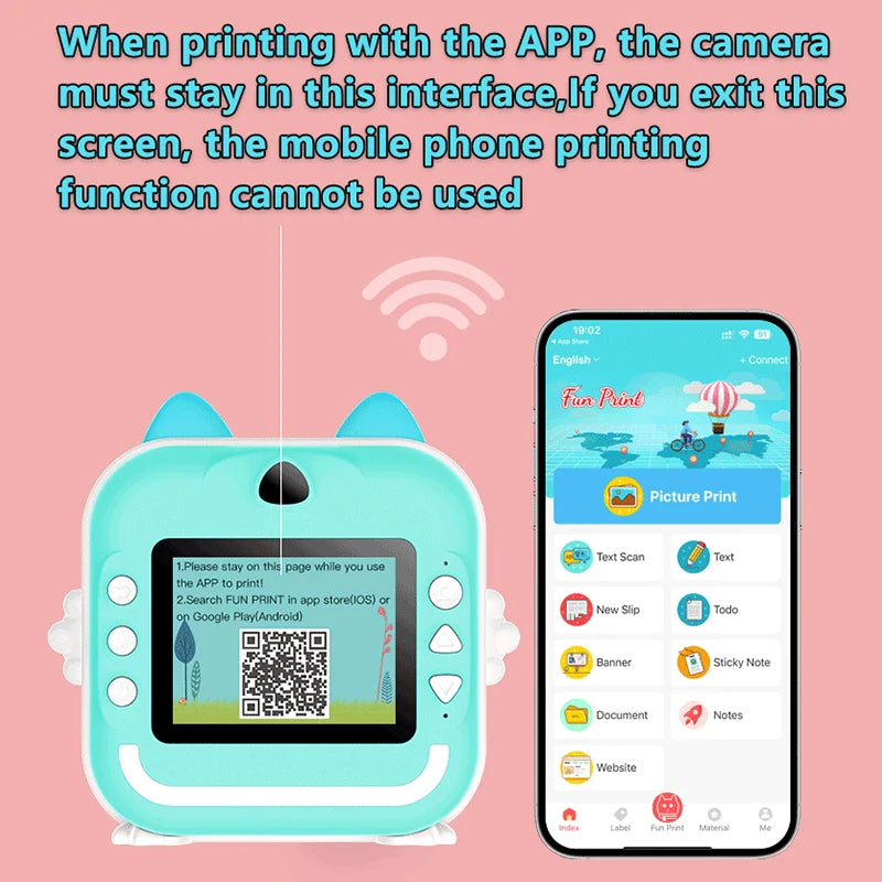 Snap & Print Kids Camera